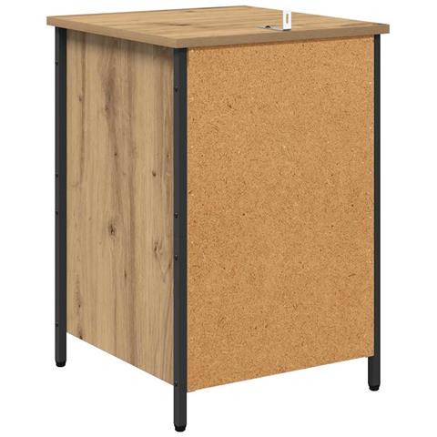 Armadio da Notte 2 pcs Rovere artigianale 40 x 42 x 60 cm - Foto 9