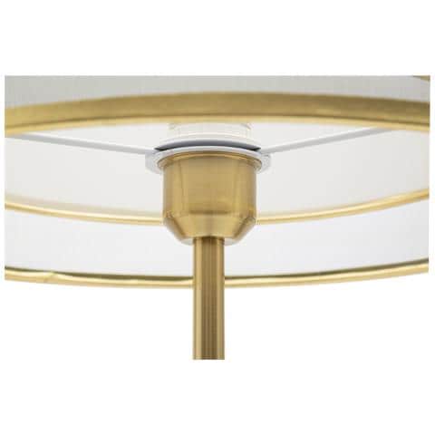 Lampada Da Terra Levels In Ferro E Organza Nera Con Dettagli Oro - Foto 2
