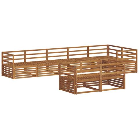 Set di divani da esterno 8 pcs Naturale - Foto 1