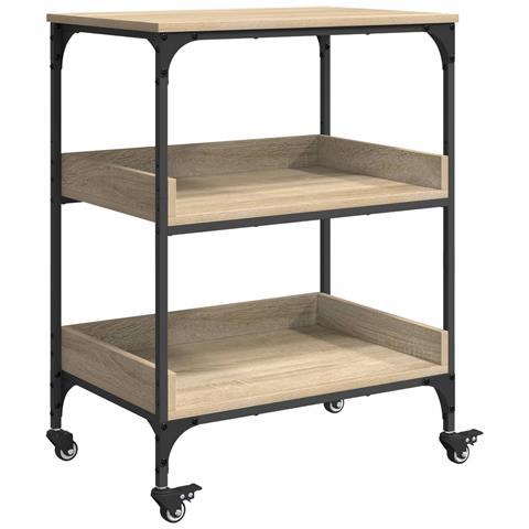 Carrello da Cucina Rovere Sonoma 60 x 41 x 80,5 cm - Foto 1