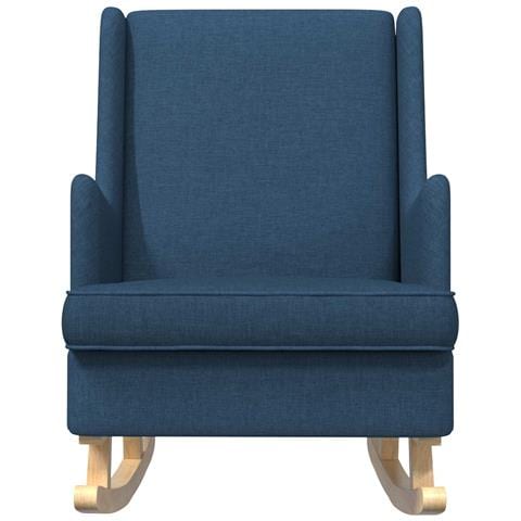 Sedia a dondolo Blu 62 x 80 x 85 cm Tessuto - Foto 2