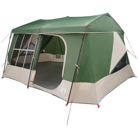 Tenda familiare con telo da pioggia resistente all'acqua Verde - Foto 1