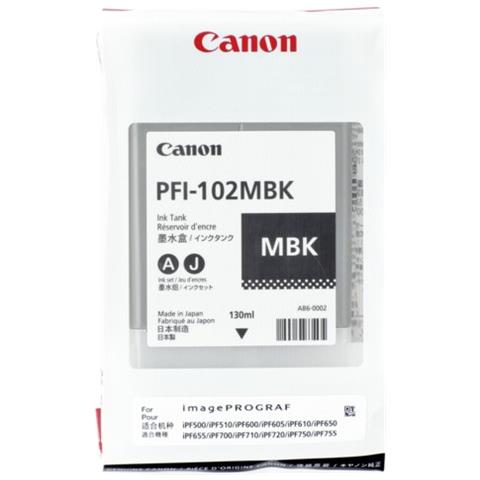 PFI-102MBK Serbatoio Ink Originale Nera Opaco per Canon Ipf 500 - Foto 3