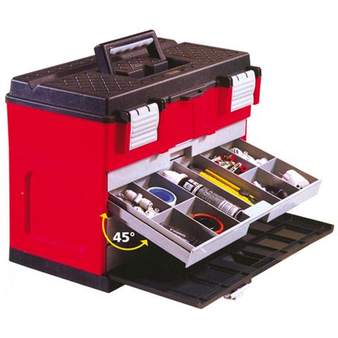 Cassetta portautensili in plastica 29 scomparti cm 45x26xH 32 - Foto 1