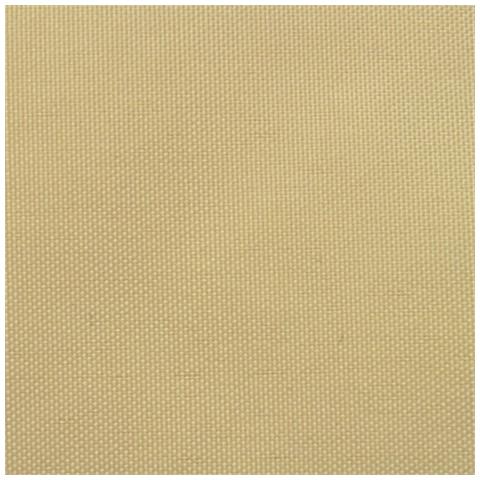 Parasole a Vela in Tela Oxford Quadrato 3,6x3,6 m Beige - Foto 4