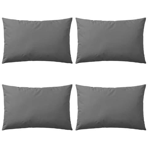 Cuscini Da Esterno 4 Pz 60x40 Cm Grigi - Foto 1