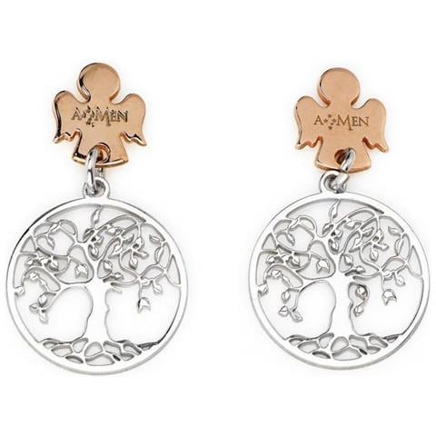 Orecchini Argento 925 - Collezione Albero Della Vita - Colore Rodio / rosè - Misura Unica - Foto 2
