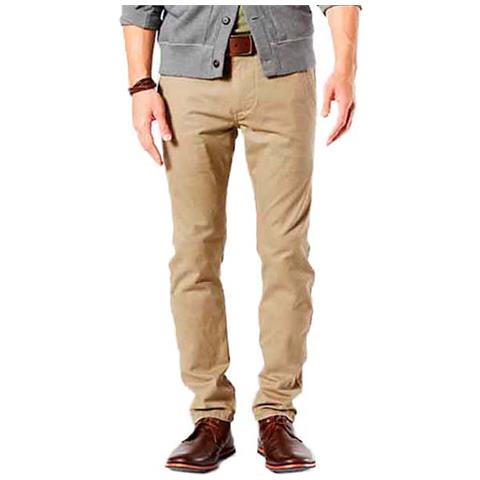 Pantaloni Dockers Alpha Khaki Skinny Tapered L32 Abbigliamento Uomo W28-l32 - Foto 1