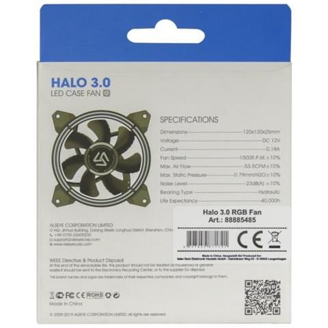 Alseye Halo 3.0 Computer Case Ventilatore - Foto 3