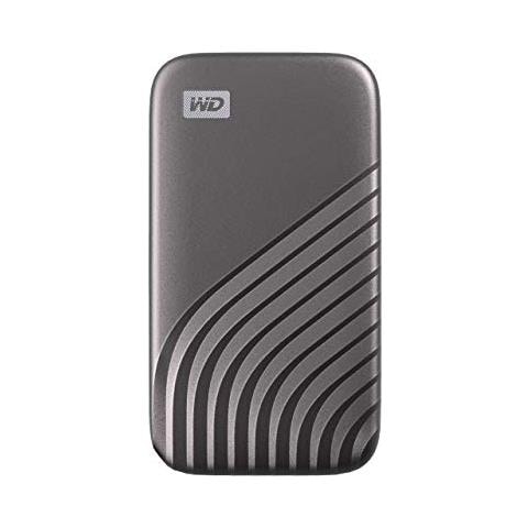 WD 500GB My Passport SSD portatile con tecnologia NVMe, USB-C, fino a 1.050 MB / s in lettura, fino a 1000MB / s in scrittura, Grigio - Foto 1