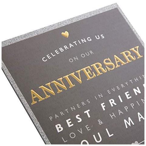 Il Nostro Anniversario Carta Da - Contemporaneo Testo Based Design - Foto 4