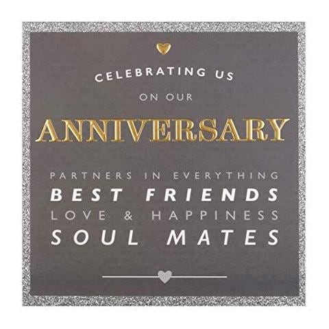 Il Nostro Anniversario Carta Da - Contemporaneo Testo Based Design - Foto 1