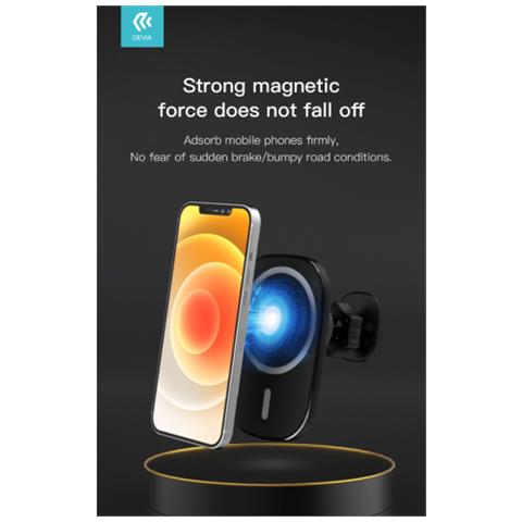Supporto Smartphone Magnetico Con Carica Wireless 15 Watt - Foto 1