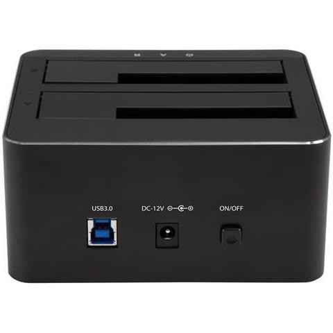 " Docking Station a Doppio Bay SATA per 2x 2,5/3,5"" SATA SSD / HDD - USB 3.0" - Foto 2