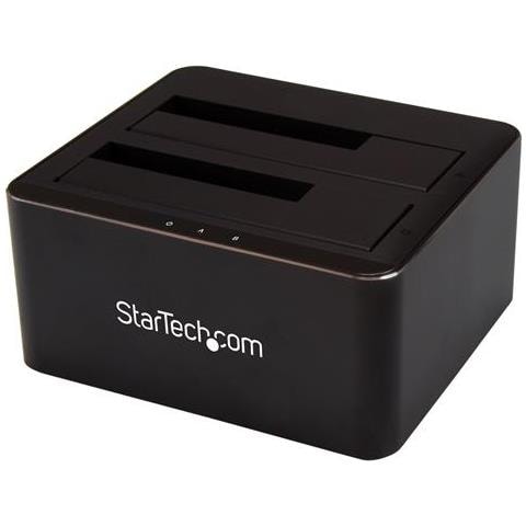 " Docking Station a Doppio Bay SATA per 2x 2,5/3,5"" SATA SSD / HDD - USB 3.0" - Foto 1