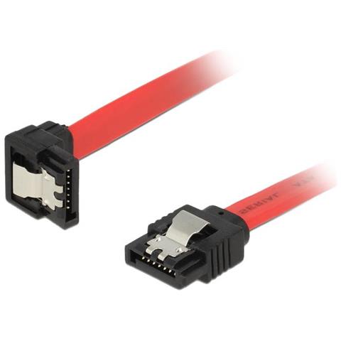 Cavo Delock Sata, 0,2 M, 6 Gb / s, Clip Di Bloccaggio, Angolato Verso Il Basso - Dritto, 26 Awg - Foto 2