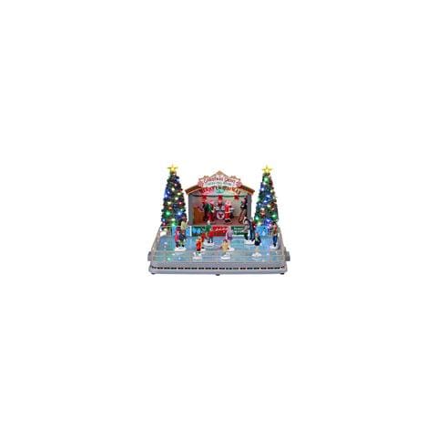 Pista Di Pattinaggio Con Band Lemax Decorazione Natale Multicolore - Foto 2