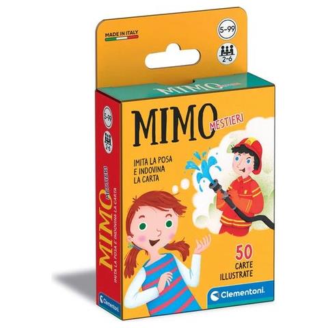 Carte Da Gioco Clementoni Mimo mestieri - 50 carte illustrate, carte da gioco per bambini 5 anni, gioco educativo, gioco da tavolo per bambini, 2-6 giocatori - Made in Italy, Multicolore, 16732 - Foto 1