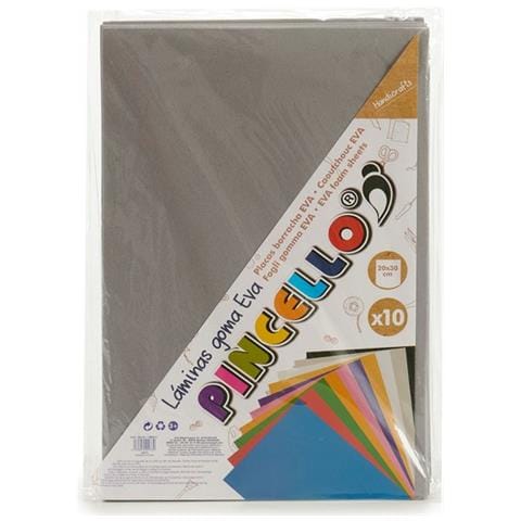 Carta Grigio Gomma Eva 10 (30 X 2 X 20 Cm) (10 Pezzi) - Foto 1