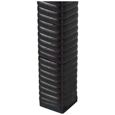 Vaso Per Piante Rialzato Caragana Rattan Sintetico 77 Cm Marrone Scuro - Foto 2