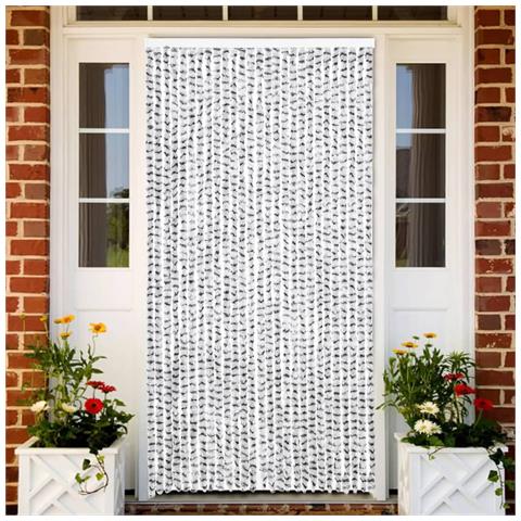 Tenda Antimosche Grigio Chiaro E Grigio Scuro In Ciniglia - Foto 1