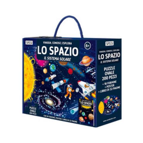 Matteo Gaule - Lo spazio. Il sistema solare. Viaggia, conosci, esplora. Ediz. a colori. Con 18 formine. Con puzzle ovale. Con Poster - Foto 1