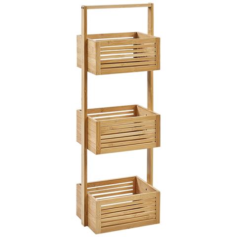 Scaffale Waverly Legno Di Bambù Marrone Chiaro - Foto 2