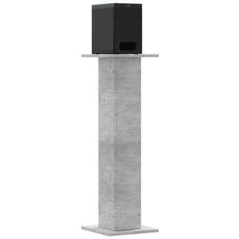 Supporti Altoparlanti 2 Pz Grigio 30x30x95 Cm Legno Multistrato - Foto 3