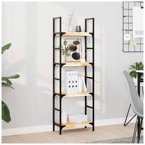 Ripiano A Parete 60x20x4 Cm Legno Massello Acacia Non Trattato - Foto 1