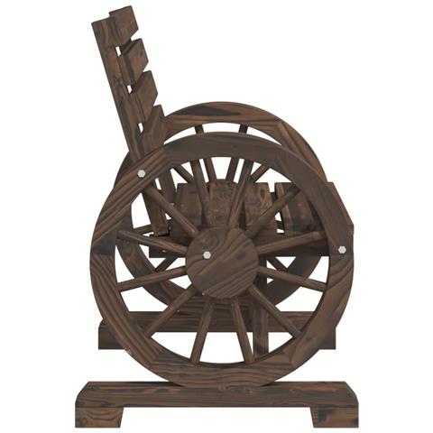 Sedie da Giardino 4 pz in Legno Massello di Abete - Foto 2