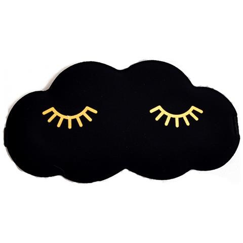 Maschera Per Dormire 3d Cloud Con Ciglia Dorate Black - Foto 1