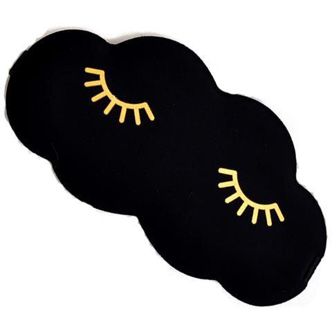 Maschera Per Dormire 3d Cloud Con Ciglia Dorate Black - Foto 2
