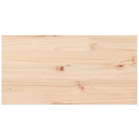 Piani Tavolo 2 Pz 80x40x1,7 Cm Rettangolare Legno Massello Pino - Foto 3