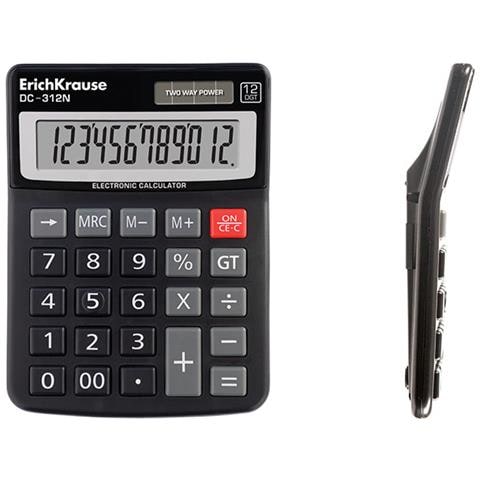 DC-312N calcolatrice Desktop Calcolatrice di base Nero - Foto 2