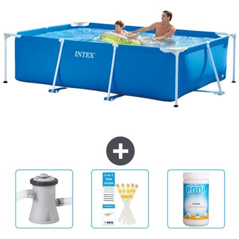 Piscina Fuori Terra - Rettangolo - 260x160x65 Cm - Blu - Include Accessori Coordinati Cb73 - Foto 1