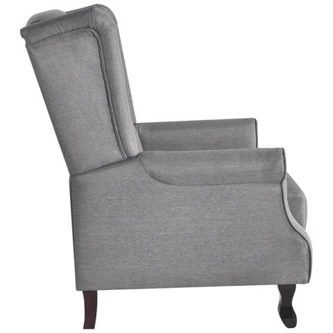 Lusso Casadino - Poltrona Grigia In Tessuto - Foto 1