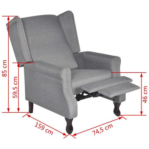 Lusso Casadino - Poltrona Grigia In Tessuto - Foto 8