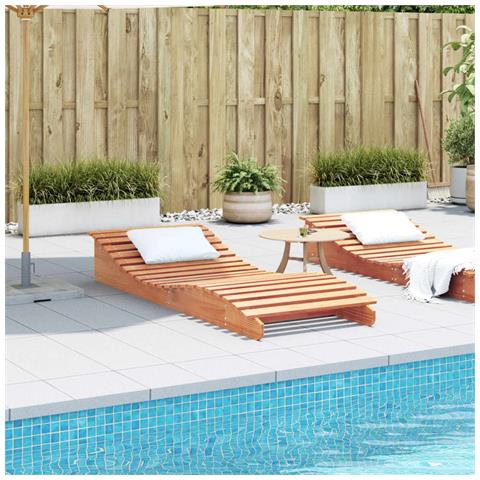 Lettino Marrone Cera 205x80x31,5 Cm In Legno Massello Di Pino - Foto 2