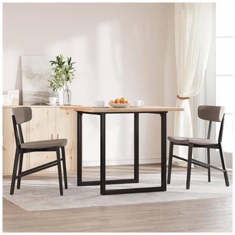 Telaio Gambe A O Per Tavolo Da Pranzo 60x60x73 Cm In Acciaio - Foto 8