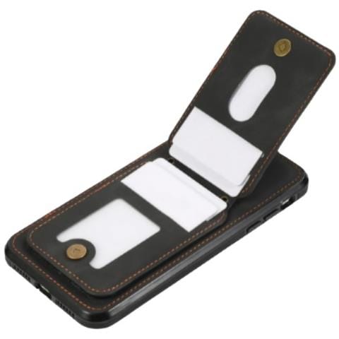 Custodia In Pelle 3 In 1 Compatibile Con Iphone 17 Pro Max Con Porta Carte E Tracolla - Foto 2