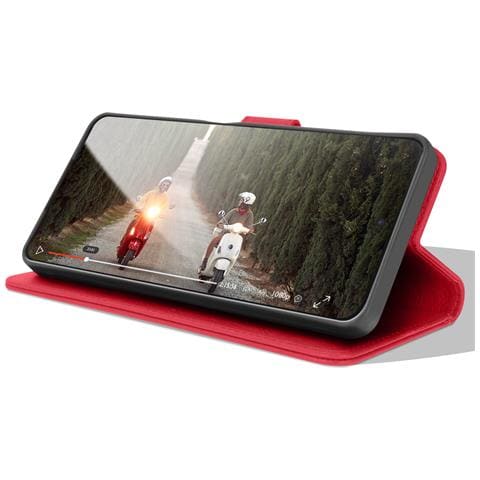 Custodia A Portafoglio Per Huawei Y5 2019 E 8s Con Supporto E Linguetta, Rosso - Foto 5