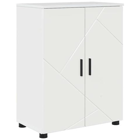 Mobile da Bagno Bianco lucido 60 x 35 x 80 cm Legno multistrato - Foto 1