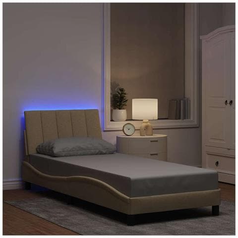 Giroletto senza Materasso Crema 80x200 cm in Tessuto - Foto 2