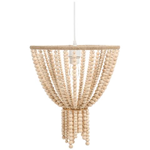Lampadario Pusweli Legno Marrone Chiaro - Foto 2