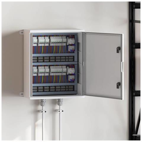 Armadietto di Controllo Grigio 50 x 23 x 60 cm Plastica ABS - Foto 2