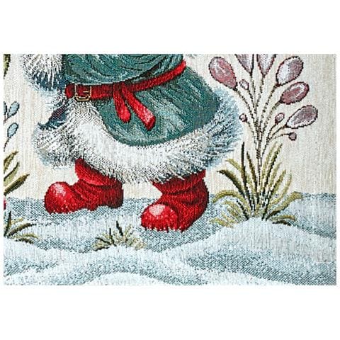 Federa Cuscino Arredo Casa Fodera Tessuto Cinigliato Fantasie Natalizie Made Italy 50x50 Elfo Foglia - Foto 2