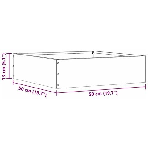 Bordura per Prato 6 pcs Antracite 50 x 50 x 13 cm Acciaio - Foto 8