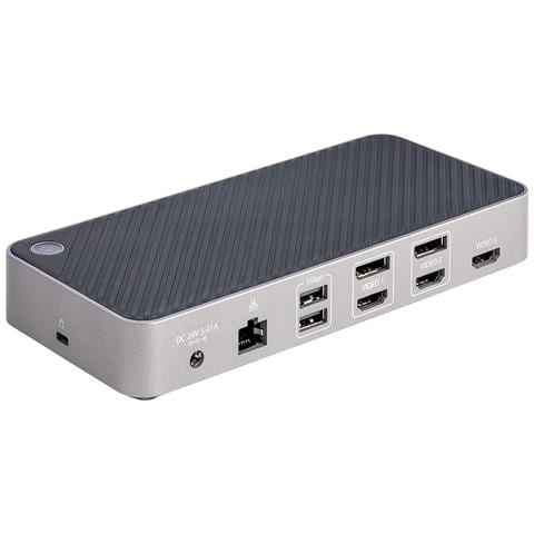 Docking station USB-C per Tre Monitor - Dock USB C Triplo HDMI /DP 4K - Hub USB a 5 Porte - GbE - PD 100W - Docking Station Universale Multi Monitor - Compatibile con Thunderbolt 3/4 - Foto 8