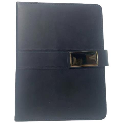 Quaderno A5 Business Con Chiusura Magnetica, Copertina Rigida In Pu E Porta Penna Black - Foto 1