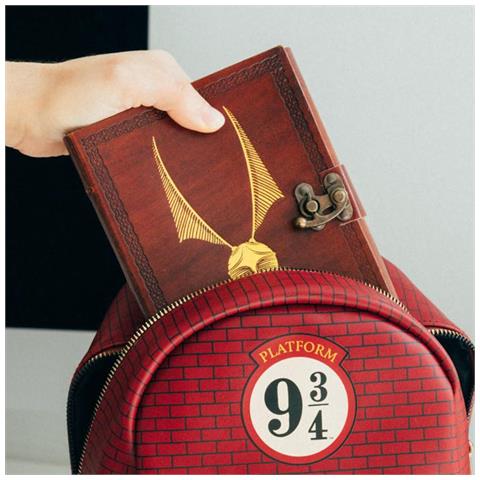 Zaino Con Motivo Platform 9¾ Hogwarts Express Ultra Elegante, Rosso - Foto 2